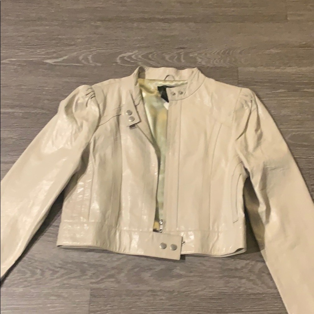 New cropped leather Arden B jacket
